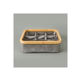 Arow 30x30 cm Gri 9 Bölmeli Katlanabilir Sepet