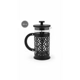 Arow 350 Ml Borosilikat Cam French Press - Filtre Kahve Ve Bitki Çayı Demleyici - Siyah D-858