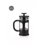 Arow 350 Ml Borosilikat Cam French Press - Filtre Kahve Ve Bitki Çayı Demleyici - Siyah