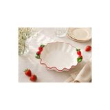 AROW Çilek Sunum Oval Kase 30 cm | Meyve, Salata, Kuruyemiş, Cips, Tatlı ve İkram Sunum Kasesi
