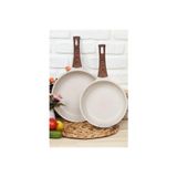 AROW Granit 2'li Tava Seti, 24+28 cm, Krem Rengi