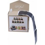 Arow Kavanoz Etiketi - 60 Adet - 01-Siyah