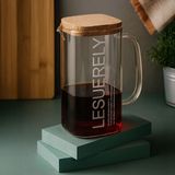 Arow Lake Mantar Kapaklı Cam Sürahi 1.5 Litre - Şeffaf - 1,5 lt