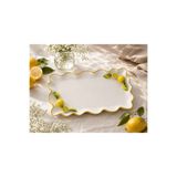 AROW Limon Servis Sunum Tabağı 23 cm | Dekoratif Meyve, Tatlı, Pasta, Kahvaltılık ve İkram Servis Tabağı