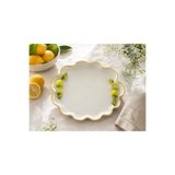 AROW Limon Servis Sunum Tabağı 35 cm | Şık Meyve, Tatlı, Pasta, Kahvaltılık ve İkram Servis Tabağı