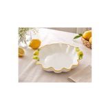 AROW Limon Sunum Oval Kase 30 cm | Dekoratif Meyve, Salata, Kuruyemiş, Cips ve İkram Sunum Kasesi
