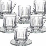 Arow Mass Cam Çay Seti 6 Lı - Çay Nescafe Fincanı Seti Takımı