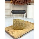 Arow Nuevo Vakumlu Cam Saklama Kabı 1100 ml - Gri - 1 Adet
