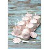 Arow TR-3014 Linda Pembe 25 Parça Porselen Baharat Takımı - 500 ml