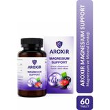 Aroxir Magnesium Support Günlük Destek Aronya ve Magnezyum Taurat, Sitrat, Malat 60 Tablet - Aromalı