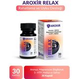 Aroxir Relax Stres ve Uyku Desteği Aronya, Magnezyum Bisglisinat, 5- Htp, Melisa ve Safran 30 Kapsül - Aromalı