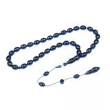 Arpa Kesim 11X8 Mm Ateş Kehribar Sistem Püsküllü Tesbih