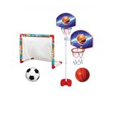 Arpaç Plastik Oyuncak Sanayi Ayarlanabilir Ayaklı Büyük Boy Basketbol Potası 120cm + Futbol kale