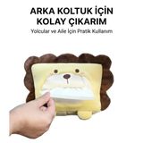Arpag Import Peluş Aslan Peçetelik Araba Ofis Tuvalet Banyo İçin Uygun | Peluş Malzeme, Masa Aksesuarı