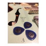 Arpeggio arte Alice Damla Pena 3'lü Set 1mm(Elektro, Akustik, Klasik, Bas, Caz Gitar Penası) 3 Adet MAVİ PENA