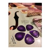 arpeggio ARTE Alıce Damla Pena Mor 5'li Set 2.00mm Caz Gitar Penası 2.00mm 5 Adet Bas Gitar Pena