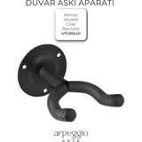 Arpeggio Arte Duvar Tipi Gitar Askısı – Keman,ukulele ve Bağlama Uyumlu Enstrüman Duvar Askı Aparatı - Gitar Duvar Askı Aparatı Tekli