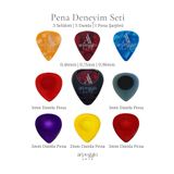 arpeggio ARTE Gitar Pena Deneyim Seti – 3 Selüloid Pena - 5 Damla Pena - Pena Şarjörü Hediyeli
