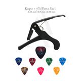 arpeggio ARTE Kapo + 7’li Pena Seti | Gitar, Saz ve Ukulele ile Uyumlu | Pena Kutusu Hediyeli | 0.46/0.71/0.96 mm