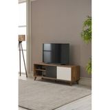 Arpelia Tv Sehpası Sürgülü Kapak 140 x 40 x 35 cm - Atlantik Çam