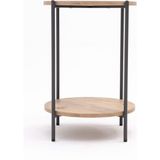Arpelia Yuvarlak Tablalı Iki Katlı Sehpa Q42X60 cm