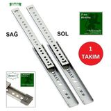 Array Teleskopik Çekmece Rayı 27 Mm 374 Mm ( Set )
