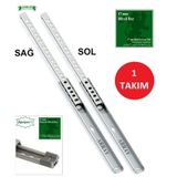 ARRAY TELESKOPİK İNCE BİLYALI ÇEKMECE RAYI 17 MM 374 MM