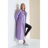 Arrow Trençkot Kadın Oversize - Lila - 38