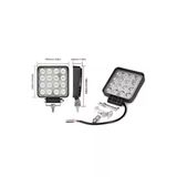 Ars 6 Adet 16 Led Kare Off Road Traktör Tir Kamyon Sis Fari Sis Lambasi Çalisma Lambasi Projektör