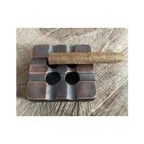 Ars Antik Pirinç Küllük Puro Küllüğü Siğara Küllük 10*10CM - Bakır