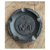 Ars Antik Pirinç Oksit Küllük Puro Küllüğü Siğara Küllük 19*19CM - Siyah