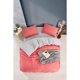 Ars Çift Kişilik Nevresim Takımı - 200 x 220 cm - Kırmızı - Gri