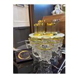 ARS COLLECTION Loretta Kulplu yaldızlı gold detaylı ayaklı kahve bardağı, çay fincanı, hediyelik, sunumluk ,modern