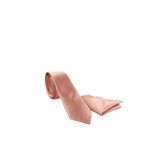 Ars Magic Box (1372) 1.kalite Özel Desenli 5.5 Cm Genişliğinde Kravat Mendil Seti somon Tek Ebat
