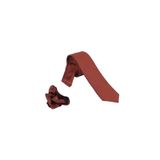 Ars Magic Box (247) 1.KALİTE ÖZEL DESENLİ ÖZGÜN RENK 5.5 cm GENİŞLİĞİNDE (KUŞGÖZÜ) KRAVAT MENDİL SETİ AÇIK KAHVE 56 Tek Ebat