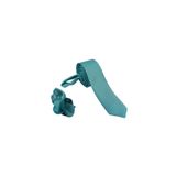 Ars Magic Box (263) 1.KALİTE ÖZEL DESENLİ ÖZGÜN RENK 5.5 CM GENİŞLİĞİNDE (KUŞGÖZÜ) KRAVAT MENDİL SETİ YEŞİL SİYAH 64 Tek Ebat