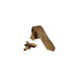Ars Magic Box (279) 1.KALİTE ÖZEL DESENLİ ÖZGÜN RENK 5.5 CM GENİŞLİĞİNDE (KUŞGÖZÜ) KRAVAT MENDİL SETİ SARI SİYAH 48 Tek Ebat