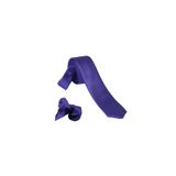 Ars Magic Box (284) 1.KALİTE ÖZEL DESENLİ ÖZGÜN RENK 5.5 CM GENİŞLİĞİNDE (KUŞGÖZÜ) KRAVAT MENDİL SETİ CANLI MOR 47 Tek Ebat