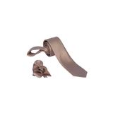 ars magic box Özel Kumaş ve Dokuma Tarzı Kuş Gözülü İtalyan Kesim Kravat ve Mendil Seti, 5.5 cm Eninde, 87 Renk Seçeneği (altın sarısı)