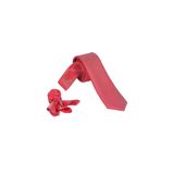 ars magic box Özel Kumaş ve Dokuma Tarzı Kuş Gözülü İtalyan Kesim Kravat ve Mendil Seti, 5.5 cm Eninde, 87 Renk Seçeneği (kırmızı vişne çürüğü)