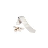 ars magic box Özel Kumaş ve Dokuma Tarzı Kuş Gözülü İtalyan Kesim Kravat ve Mendil Seti, 5.5 cm Eninde, 87 Renk Seçeneği (krem)