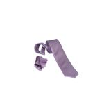 ars magic box Özel Kumaş ve Dokuma Tarzı Kuş Gözülü İtalyan Kesim Kravat ve Mendil Seti, 5.5 cm Eninde, 87 Renk Seçeneği (lila)