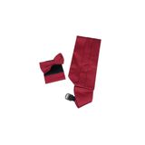 ars magic box Saten Erkek Damatlık Seti, Lacivert Renk, Kuşak ve Papyon Dahil (Bordo)