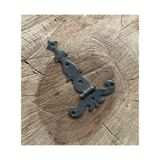 Ars Oksit Siyah Renk Antik Kuyruklu Menteşe Pirinç Ahşap Kapı Menteşesi 14 Cm - OKSİT SİYAH - 14*9CM