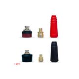 ARS Robotechnicals Dkj10-25 200a Konnektör Çift 10-25mm2 Kablo Yüksek Akım Kilitli Panel Tip Konnektör Kaynak Makinesi