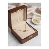 Arsaley Collection Ev Figürlü Harf Ve Nal Charm Çelik Zincirli Gold Kadın Kolye (45 Cm) – Sevgililer Günü Özel