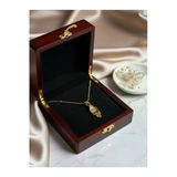 Arsaley Collection Göz Sembolü Charm Yılan Zincir Çelik Gold Kadın Kolye (40 + 5 Cm) – Sevgililer Günü Özel