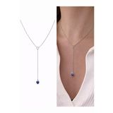 Arsaley Collection Kalpli Nazar Boncuğu Charm Gümüş Çelik Y Kadın Kolye (45 Cm) – Sevgililer Günü Özel
