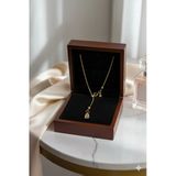 Arsaley Collection Taşlı Harf Charm Ve Mini Yıldız Altın Kaplama Asansör Gold Kadın Kolye Sevgililer Günü(Açıklama)