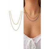 Arsaley Collection Yıldız Plaka Ve Kırmızı Kalp Charm Top Detaylı Kalın Zincirli 45 Cm Gold Kadın Kolye